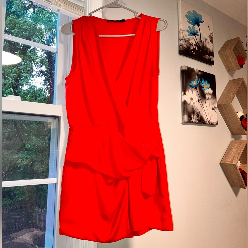 ZARA Red Romper